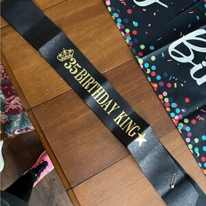 35 Birthday King Sash